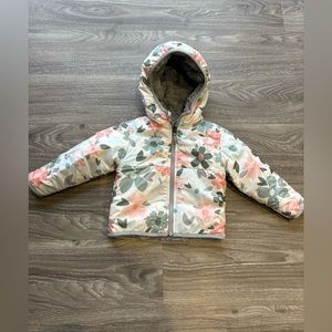 The North Face Reversible Mossbud Swirl Full-Zip Hooded Insulated Jacket 6-12